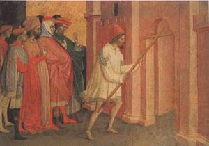 michele di matteo lambertini The Emperor Heraclius Carries the Cross to Jerusalem (mk05) Norge oil painting art